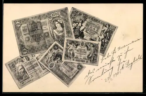 AK Österreich-Ungarn, Geldscheine