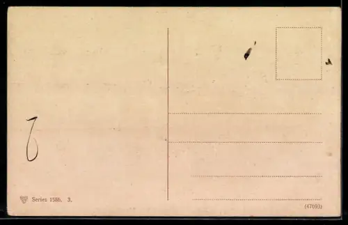 AK Hand mit Geldschein- und Münzen