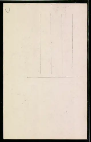 AK Geldschein mit Hufeisen und Rosen