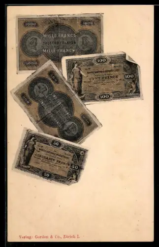 AK Geld, Schweizer Banknoten