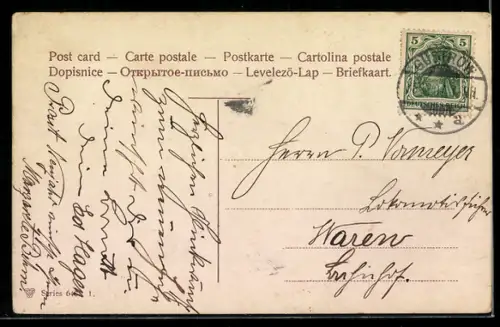 AK Geldscheine mit Champignons, Neujahrsgruss