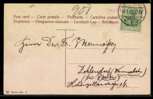 AK Geldscheine mit Champignons, Neujahrsgruss