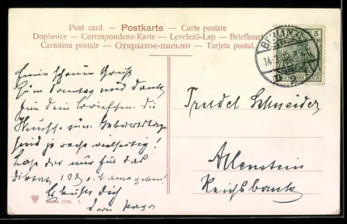 AK Rolle mit Einhundert Reichsmark-Scheinen