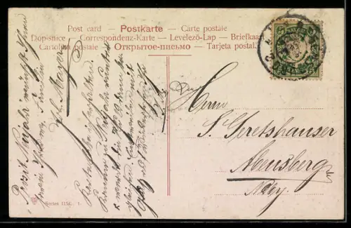 AK Rolle mit Einhundert Reichsmark-Scheinen