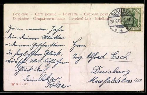 AK Rolle mit Einhundert Reichsmark-Scheinen