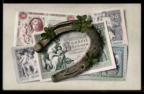 AK Österreich-Ungarn, Geldschein über hundert Kronen