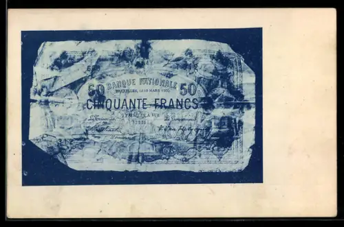 AK Geldschein über fünfzig Francs