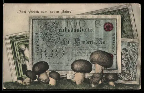 AK Berlin, Geldscheine mit Champignons