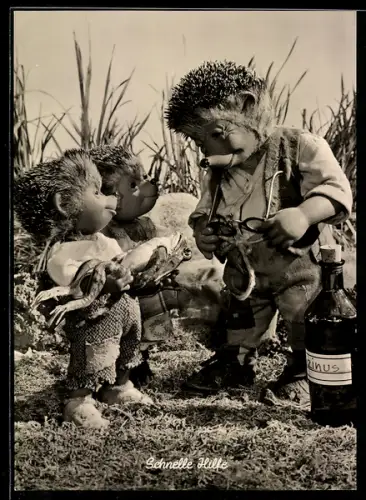 AK Mecki soll den kranken Frosch mit Rizinus heilen