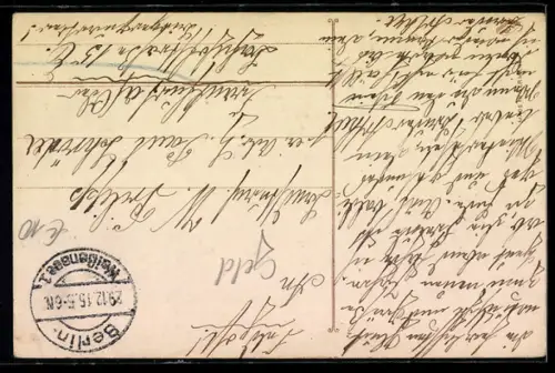 AK Kind mit Geldsack auf Banknote