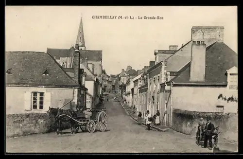 AK Chambellay /M.-et-L., La Grande-Rue