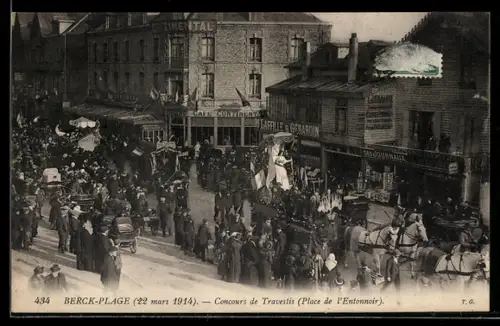AK Berck-Plage, Concours de Travestis