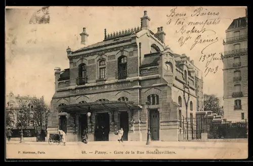 AK Paris, Passy, Gare de la Rue Boulainvilliers