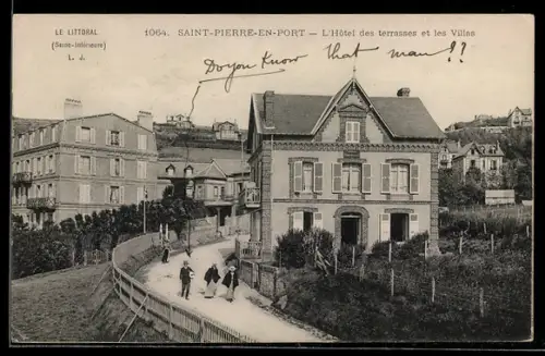 AK Saint-Pierre-En-Port, L`Hotel des terrasses et les Villes