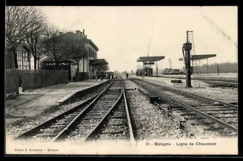 AK Bologne, Ligne de Chaumont, La Gare