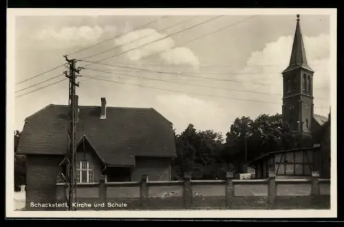 AK Schackstedt, Kirche und Schule