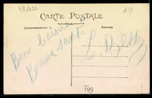 AK Tiercé, La Rue de la Poste