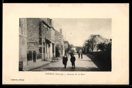 AK Bonnat /Creuse, Avenue de la Gare