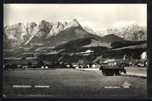 AK Bischofshofen, Panorama mit Tennengebirge