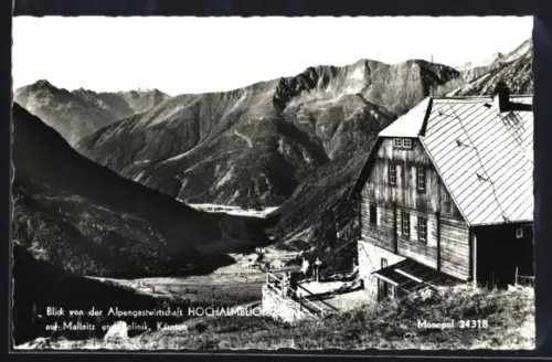 AK Mallnitz, Ortsansicht vom Alpenhaus Hochalmblick