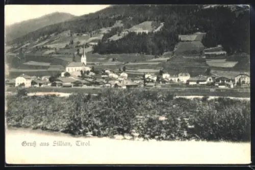 AK Sillian /Tirol, Ortspanorama mit Umgebung
