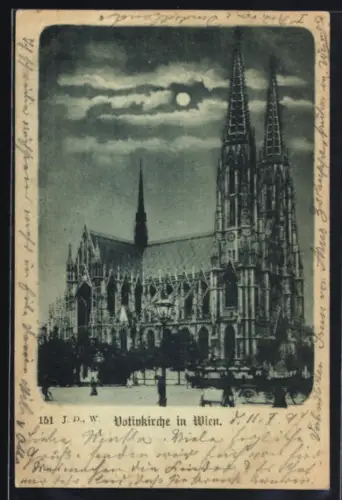 Mondschein-AK Wien, Votivkirche