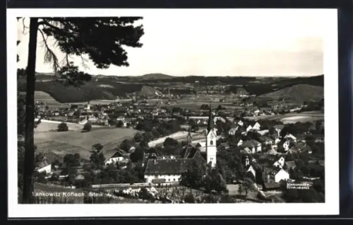 AK Köflach /Stmk., Panorama mit Kirche