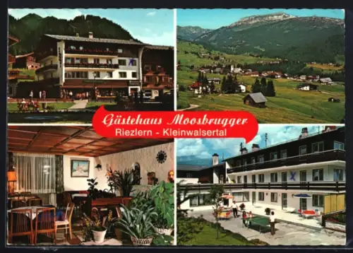 AK Riezlern /Kleinwalsertal, Gasthaus Moosbrugger, Bes. Familie Oswald