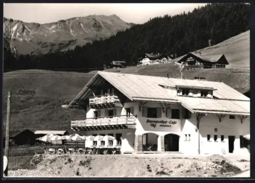 AK Baad /Kleinwalsertal, Alpengasthof-Café Pühringer
