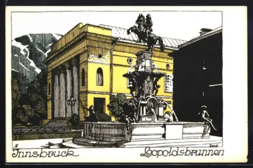 AK Innsbruck, Leopoldsbrunnen