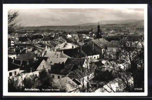AK Amstetten /Niederdonau, Panorama mit Kirche
