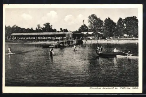 AK Neumarkt am Wallersee, Strandbad