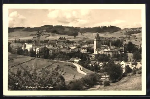 AK Freistadt /Ober-Donau, Panorama mit Kirche