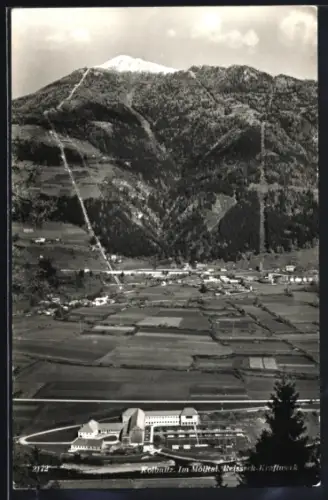 AK Kolbnitz im Mölltal, Reisseck-Kraftwerk und Ort aus der Vogelschau