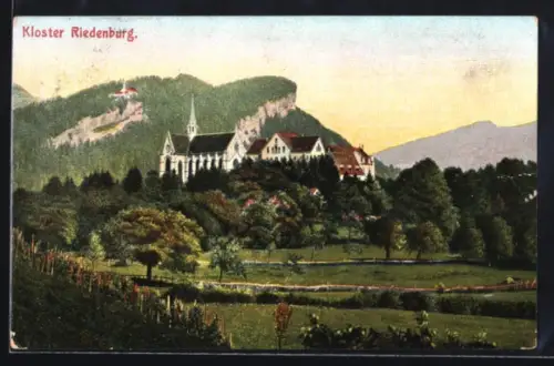 AK Bregenz, Kloster Riedenburg mit Umgebung