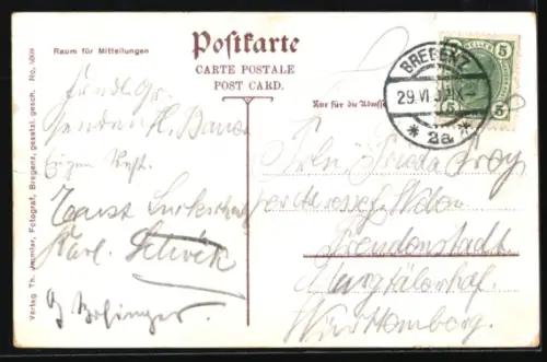 AK Bregenz, Kloster Riedenburg mit Umgebung