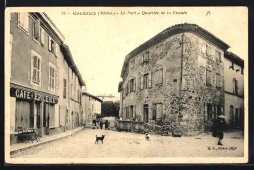 AK Condrieu /Rhône, Le Port, Quartier de la Croisée