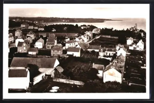 AK Bénodet /Finistère, L`initiative et plage du Trez, vue prise d`avion
