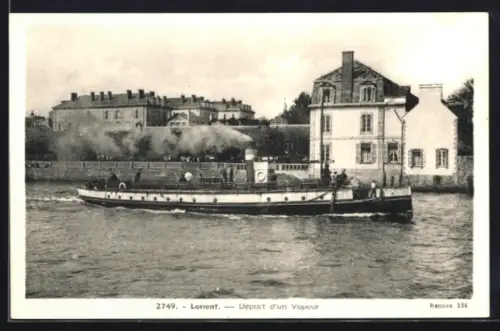 AK Lorient, Départ d`un vapeur