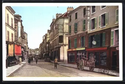 AK Melun /S.-et-M., Grande Rue St-Etienne