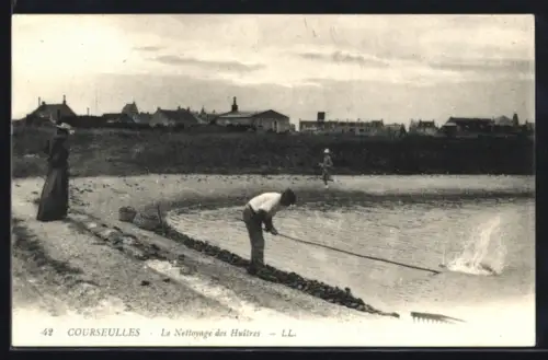 AK Courseulles, Le Nettoyage des Huîtres