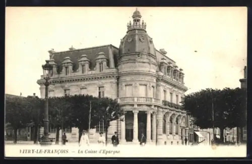 AK Vitry-le-Francois, La Caisse d`Épargne