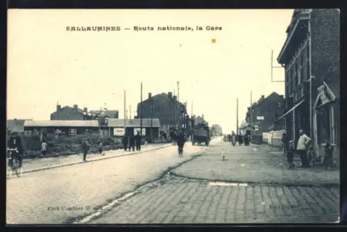 AK Sallaumines, Route nationale la Gare