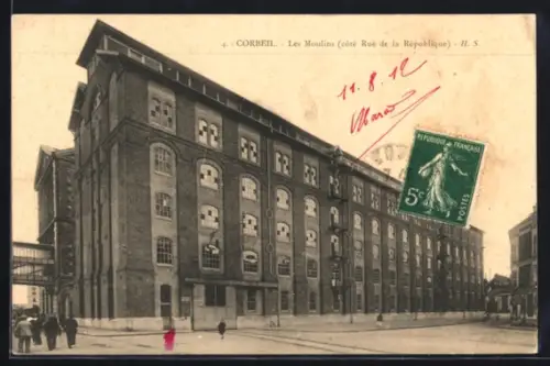 AK Corbeil, Les Moulins, côté Rue de la République