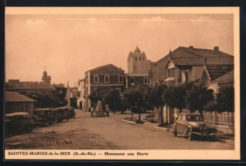 AK Saintes-Maries-de-la-Mer /B.-du-Rh., Monument aux Morts