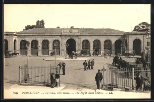 AK Versailles, La Gare, rive droite