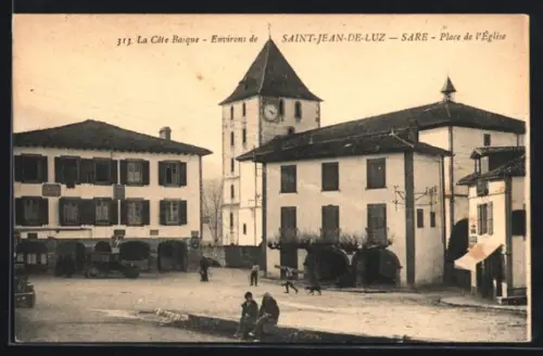 AK Saint-Jean-De-Luz, Place de l`Église