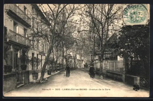 AK Lamalou-les-Bains /Hérault, Avenue de la Gare