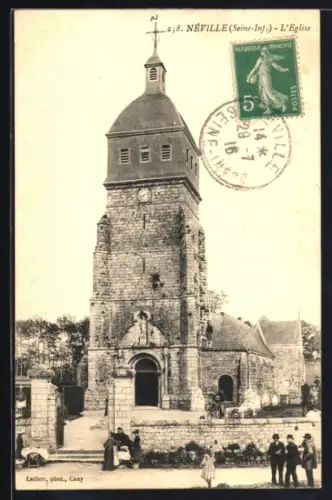 AK Néville /Seine-Inférieure, L`Église