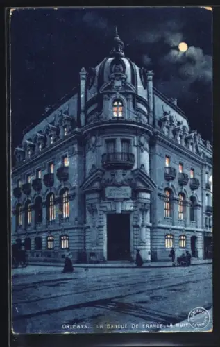AK Orléans, La Banque de France la nuit